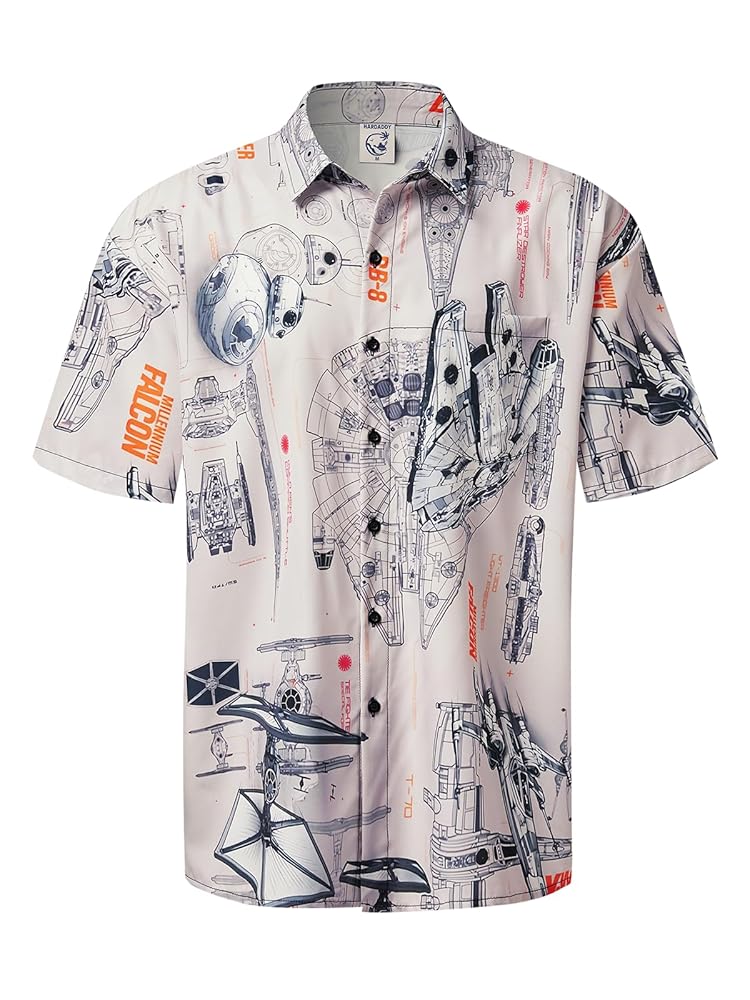 Amazon.com: Hardaddy Men's Hawaiian Shirt Short Sleeves